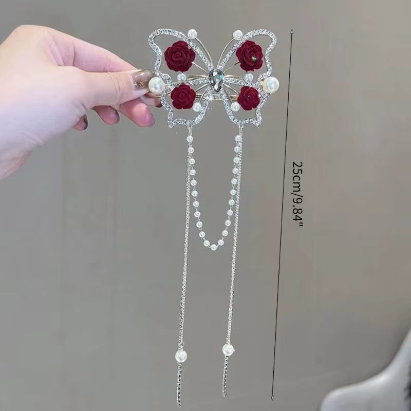 💎 Crystal Hair Clip for Women & Girls ✨